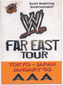 WWE Far East Tour Japan 2003, Mooch- Backstage Pass