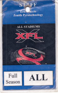 XFL Stadiums - Full Season, Mooch- Backstage Pass